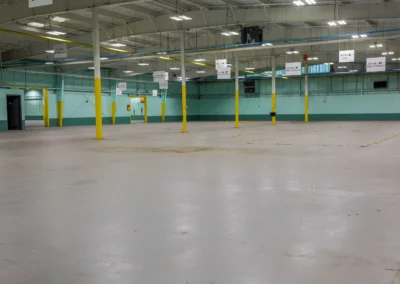 An inside view of Stonewall Garage’s Vehicle storage facility in Enfield Connecticut
