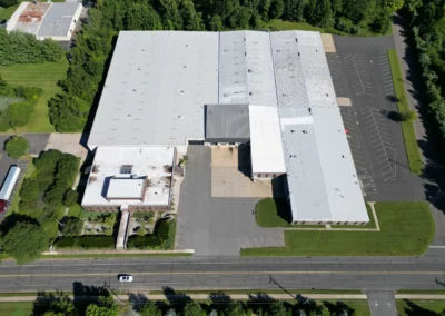 An aerial view of Stonewall Garage’s Heated Car storage facility in Enfield Connecticut